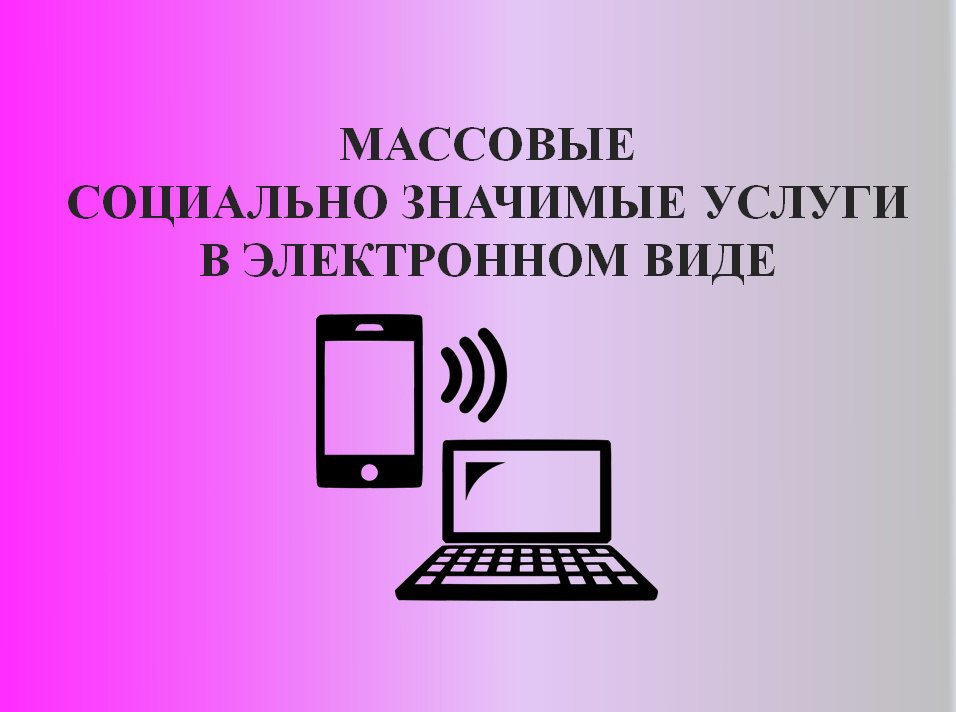 Услуги в электронном виде.